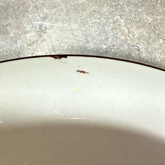 3 Vtg Vernonware Homespun Hand Painted Yellow Brown Plaid Fruit Serving Bowl 8" - Picture 9 of 12